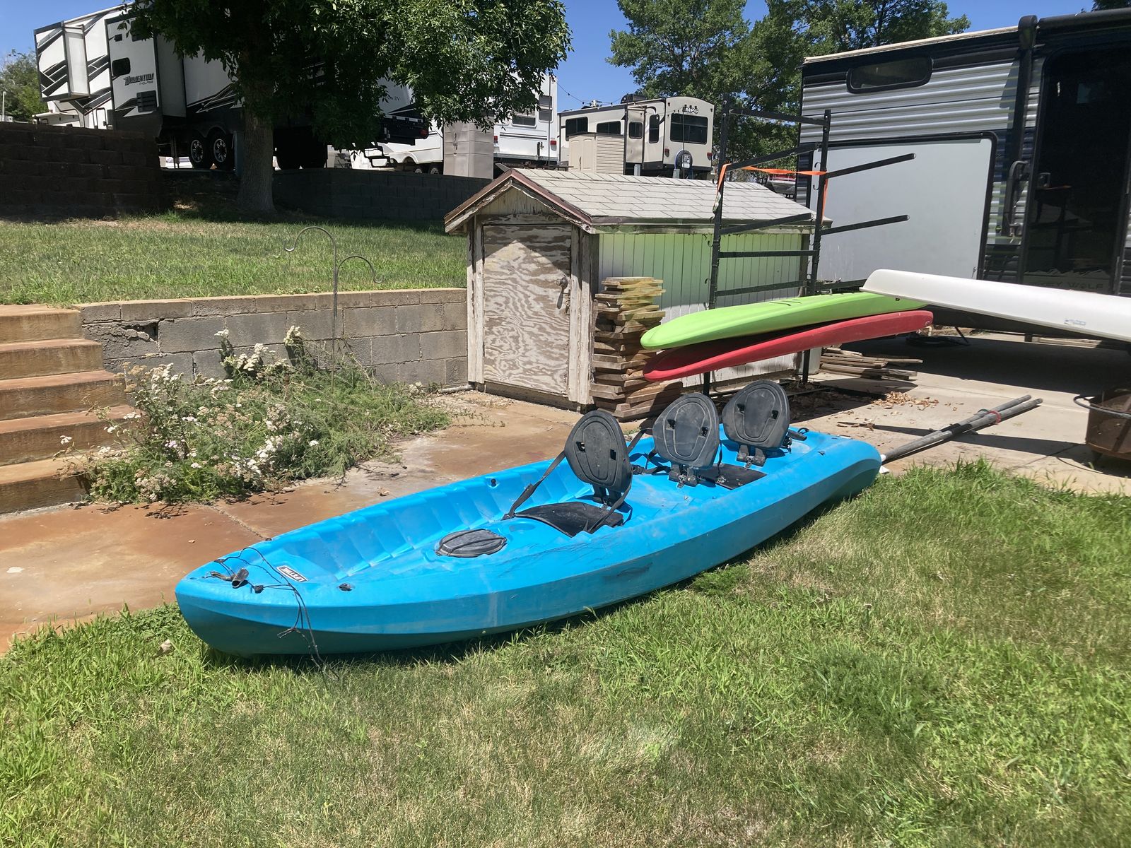 Lifetime Tandem Kayak (2-3 Person) - Ready for the 4th of July!