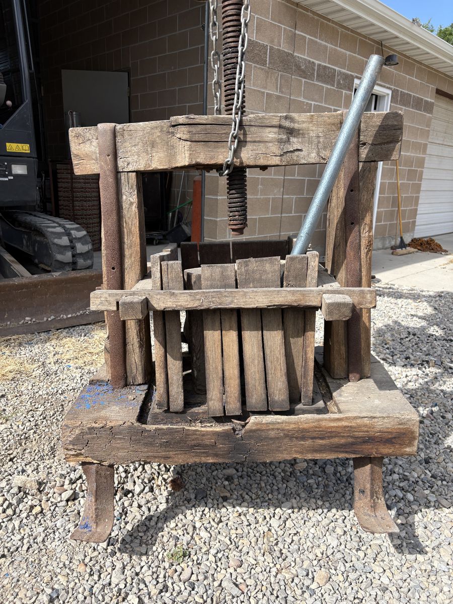 Antique wine press