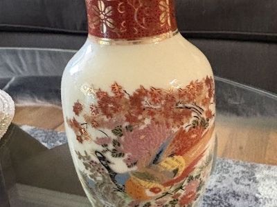 2 Porcelain Vases 10 1/2"