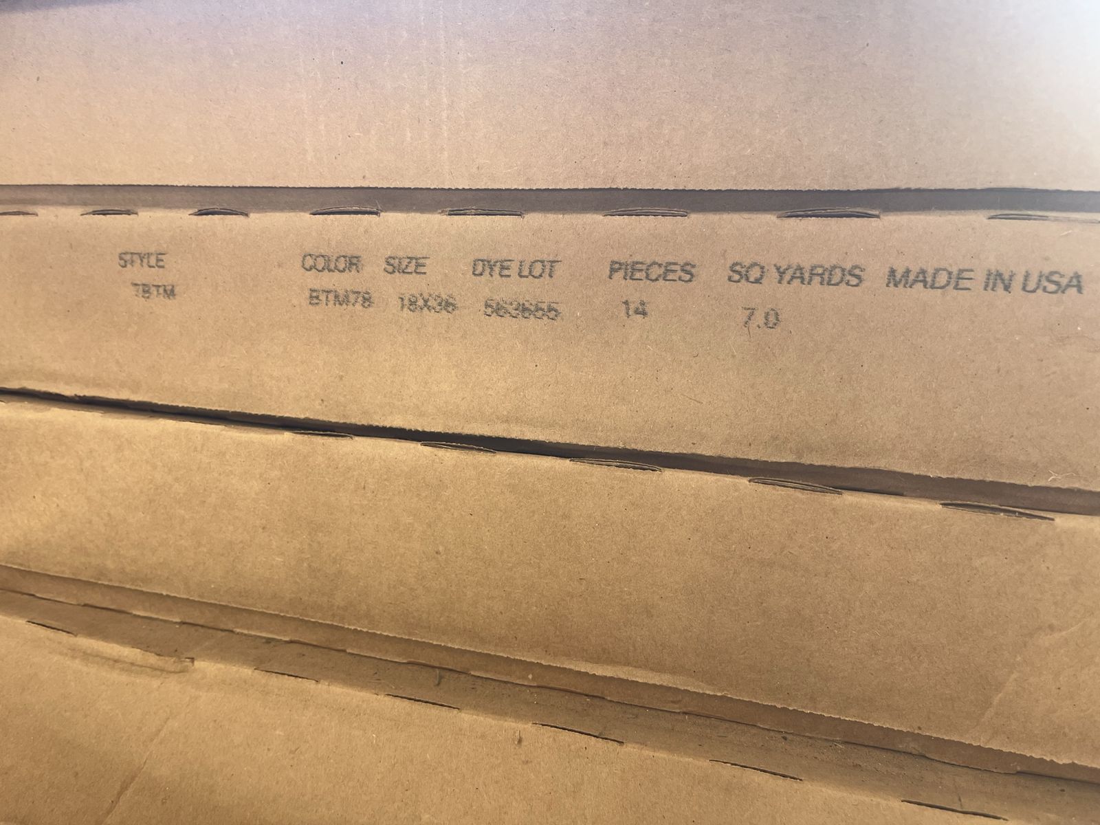 Commercial carpet tiles