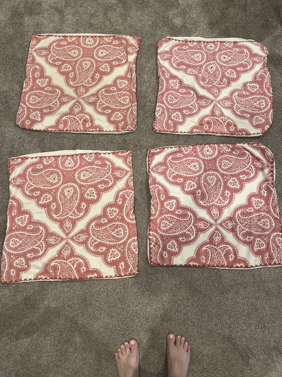 4 Pottery Barn pillow covers