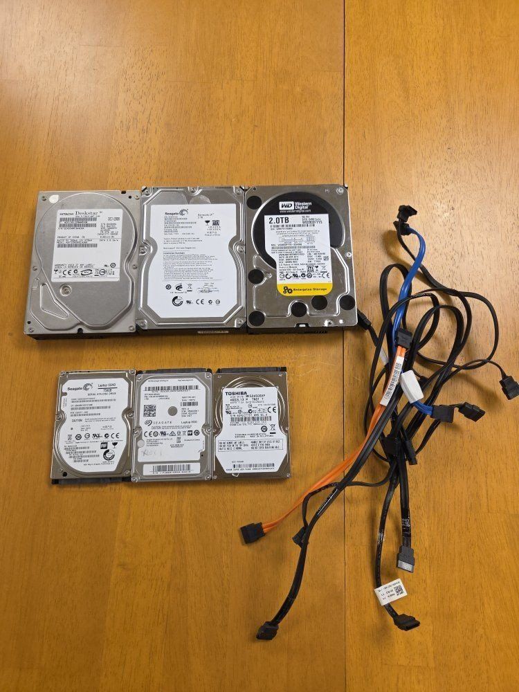 Working Hard Drives 6.75TB Total