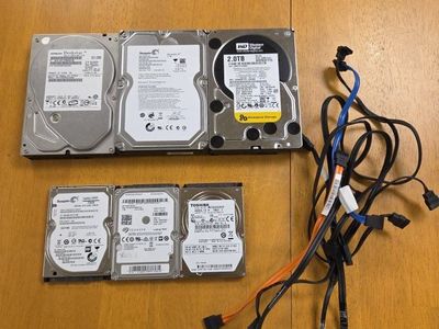 Working Hard Drives 6.75TB Total
