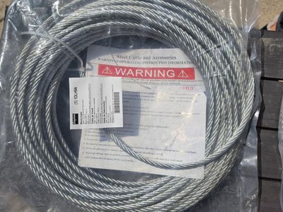Dayton100ft Galvanized Steel Winch Cable