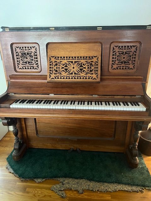 beautiful upright piano