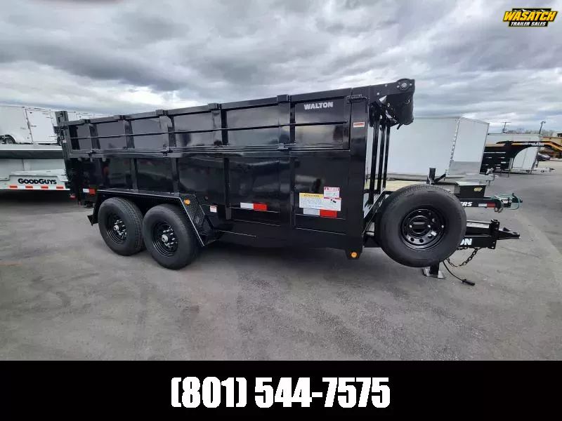 2026 Walton Trailers 7X14 DHV 14K Dump Trailer