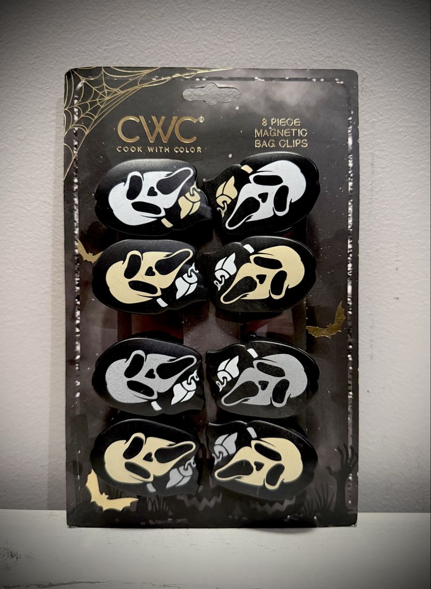 Halloween 8 Ghostface Magnetic Bag Clips.