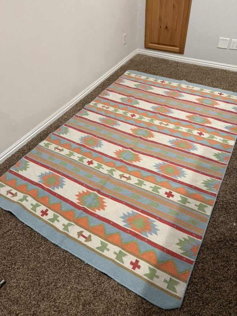 Land Of Nod (Crate & Barrel) Flat Weave Wool Rug