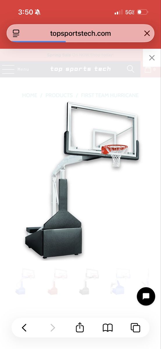 Hurricane Commercial Portable Basketball Hoop System