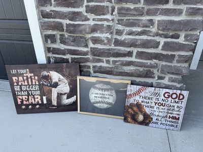 Baseball Room Decor Bundle