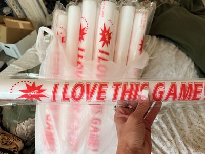 New. 20 New I Love This Game Fanfare! Lights up! Great For Rodeos! Save Money!