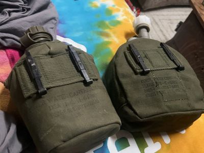 Military Canteens Set Of 2 Used Rare