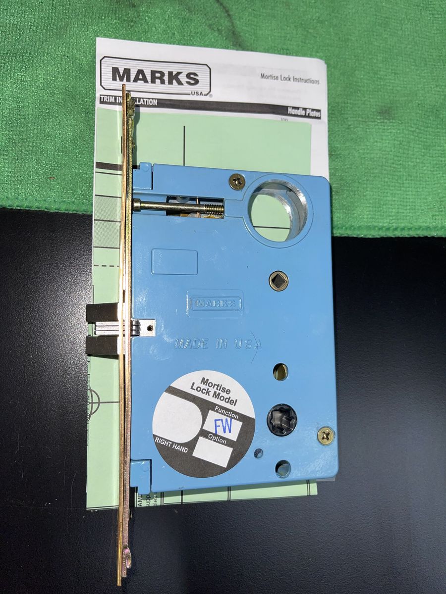 MARKS Mortise Lock Body 7FW/10A Satin BronzeRH/Rev