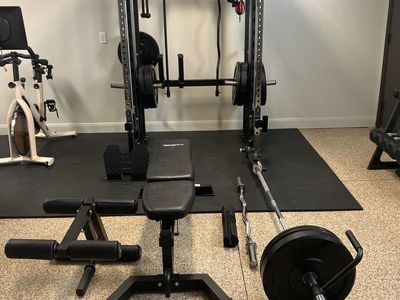 Jacked Up Fitness Power Rack And 260 Lbs Bumpers