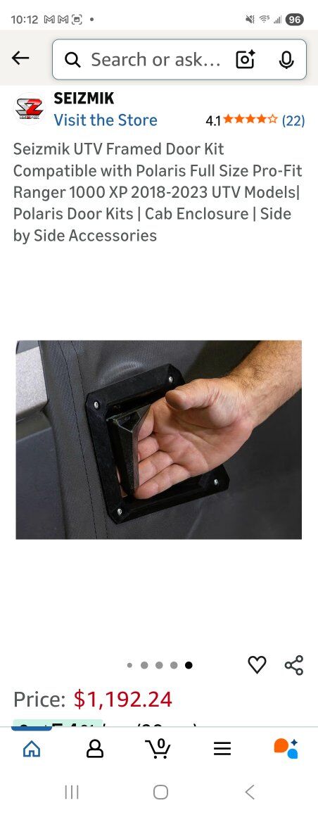 seizmik doors for Polaris ranger 1000