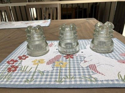 3 Mint Condition Hemingrey 43 Insulators
