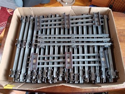 O gauge 10" straight track 41 pieces