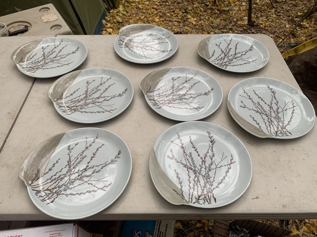 Vintage Willard George  “Pussy Willow” Plates 11