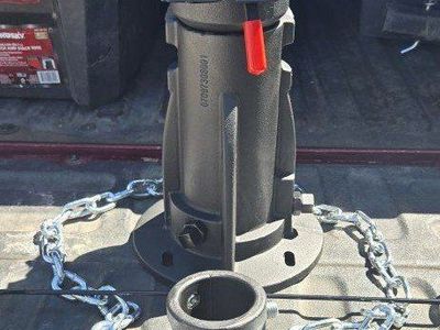 Heavy Duty Adjustable Fifth Wheel to Gooseneck Adapter with Chain