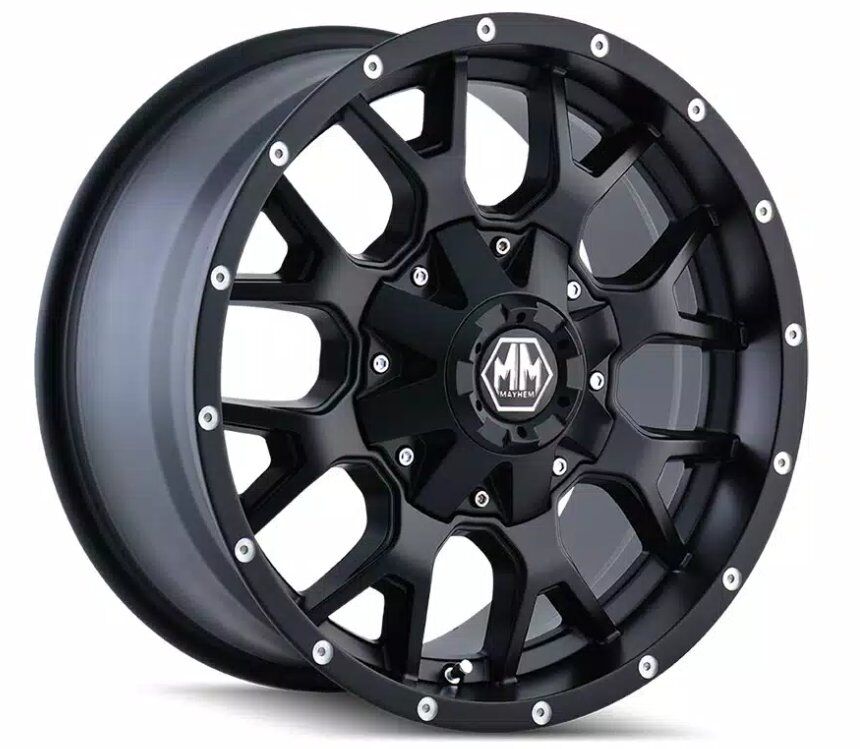 New Matte Black Mayhem Wheel (Single)