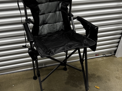 NEW REDCAMP Extra Tall Folding Chairs for Adults 330lbs, Portable Bar Height Director for Camping