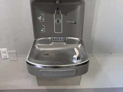 Elkay ezH2O commercial bottle filler + drinking fountain