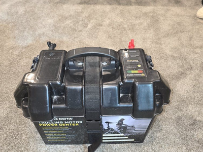 Deep cycle marine 75ah battery with case