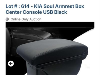 Tocsho US-OT324-BK Kia Soul Armrest Box Center Console USB - Black, 2010-2013 Models