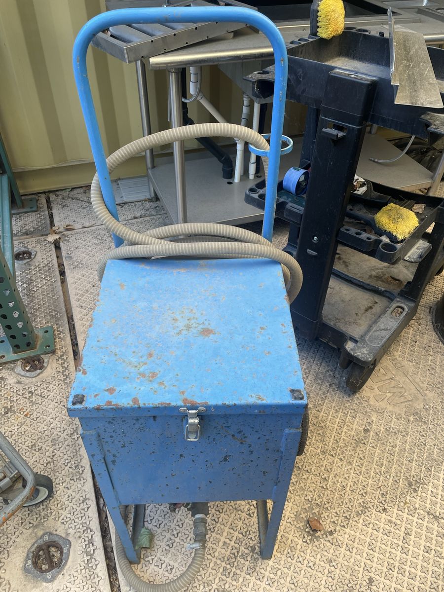 Wet sandblast attachment for pressure washer