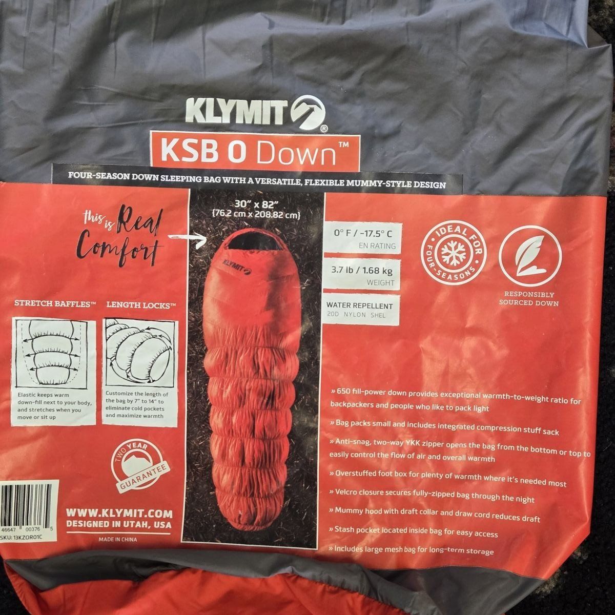 Klymit KSB 0 Down Sleeping Bag
