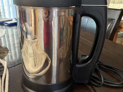 Almond Cow Plant-Based Milk Maker Stainless Steel with Strainer Bag