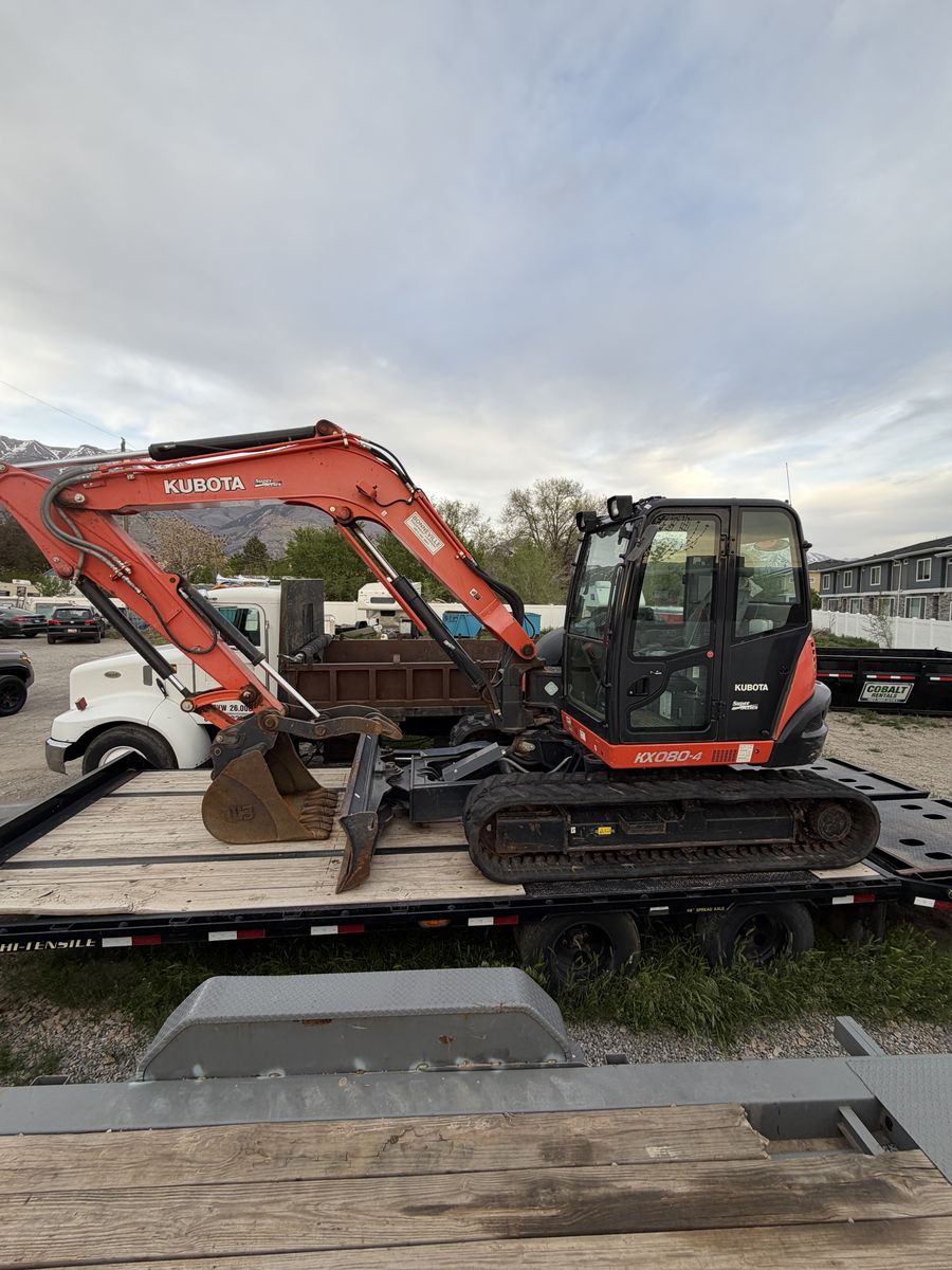 FOR SALE: Kubota KX080-4S Excavator & Big Tex 22PH-HD Trailer Package