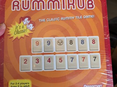 Pressman Rummikub The Classic Rummy Tile Game - New, Sealed, for 2-4 Players, Ages 8+