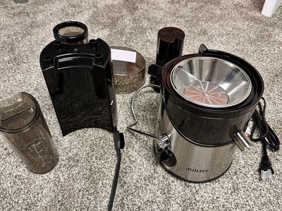 Juilst Centrifugal Juicer Machine Stainless Steel 800W Wide Mouth Juicer