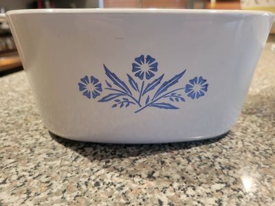 Two Vintage Corning Ware Baking Dishes