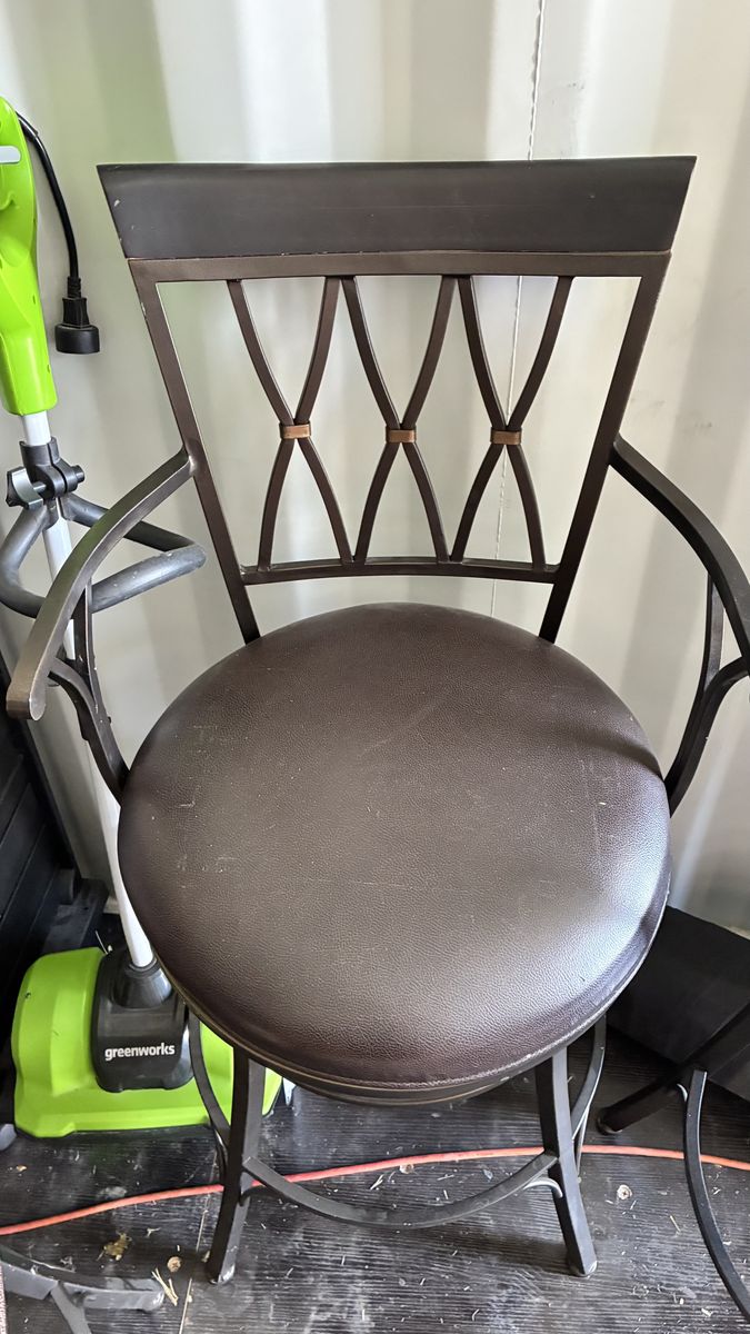 Leather Swivel Stools