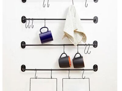 Metal mug storage racks set of 2, NIB