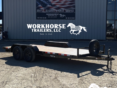 7x16' Tandem Car Hauler Value *SPARE TIRE INCLUDED* New 5ft Ramps