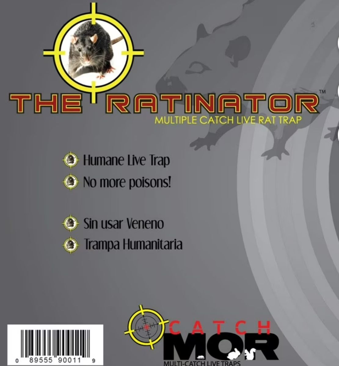 New in Box HTYSUPPLY RATTR The Ratinator Multiple Catch Live Rat Trap , 21 Rats in One