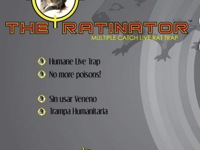 New in Box HTYSUPPLY RATTR The Ratinator Multiple Catch Live Rat Trap , 21 Rats in One