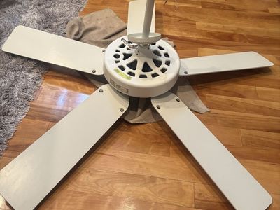 White Hunter Ceiling Fan