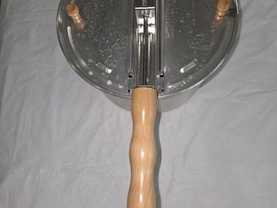 Wabash Valley Farms Whirley-Pop Stovetop Popcorn Popper with Wood Handle