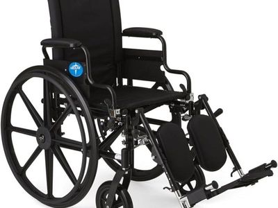 Brand New Medline K4 Lightweight Wheelchair (18" Seat, Elevating Leg Rests)