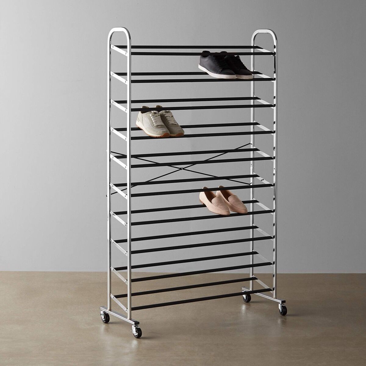 2 Metal 50+ Shoe Rack