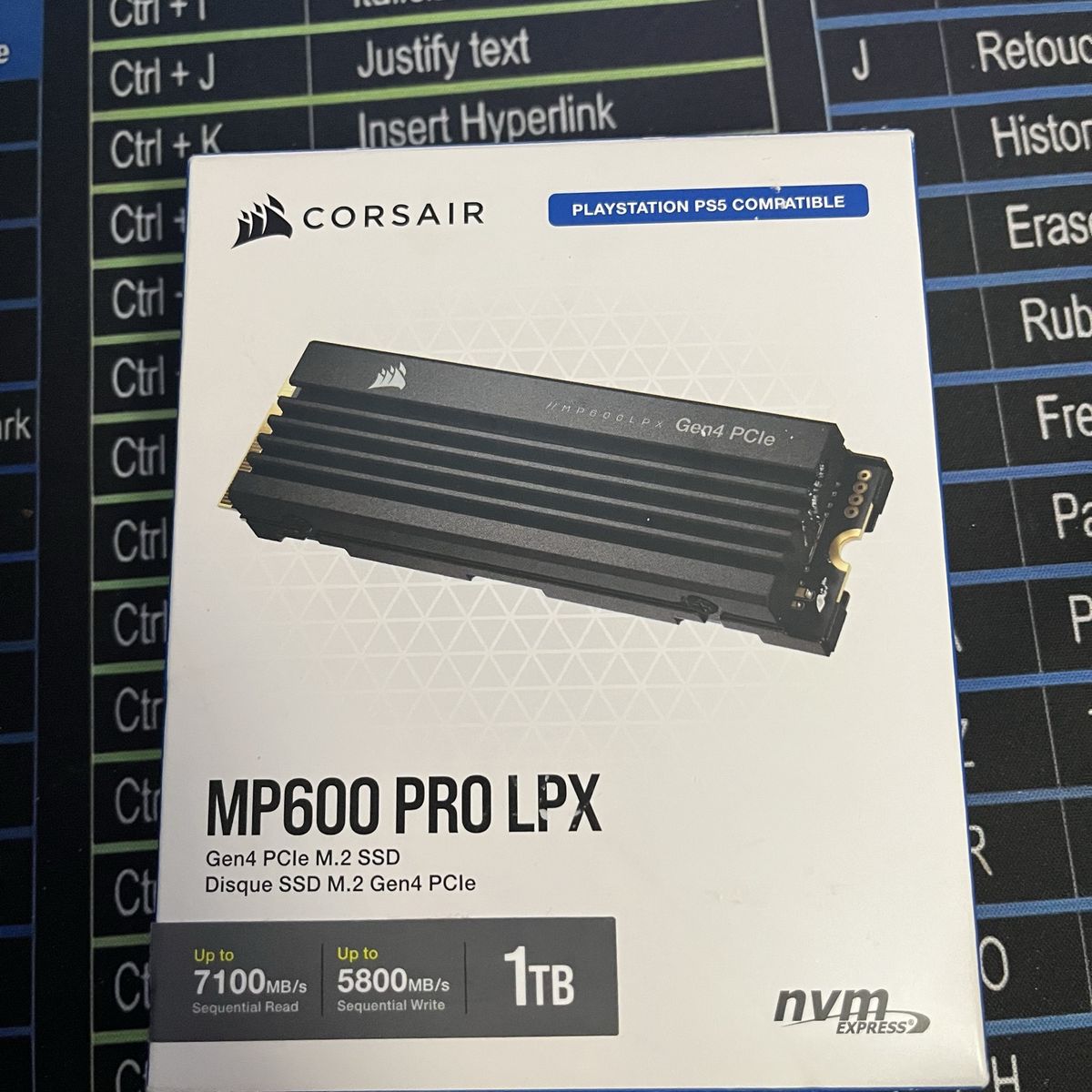 Corsair MP600 Pro LPX 1TB SSD w/ heat sink