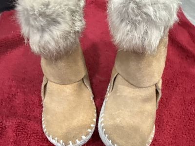 Decorative Suede Boots