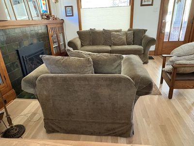 Pottery Barn Oversized Chair and Couch