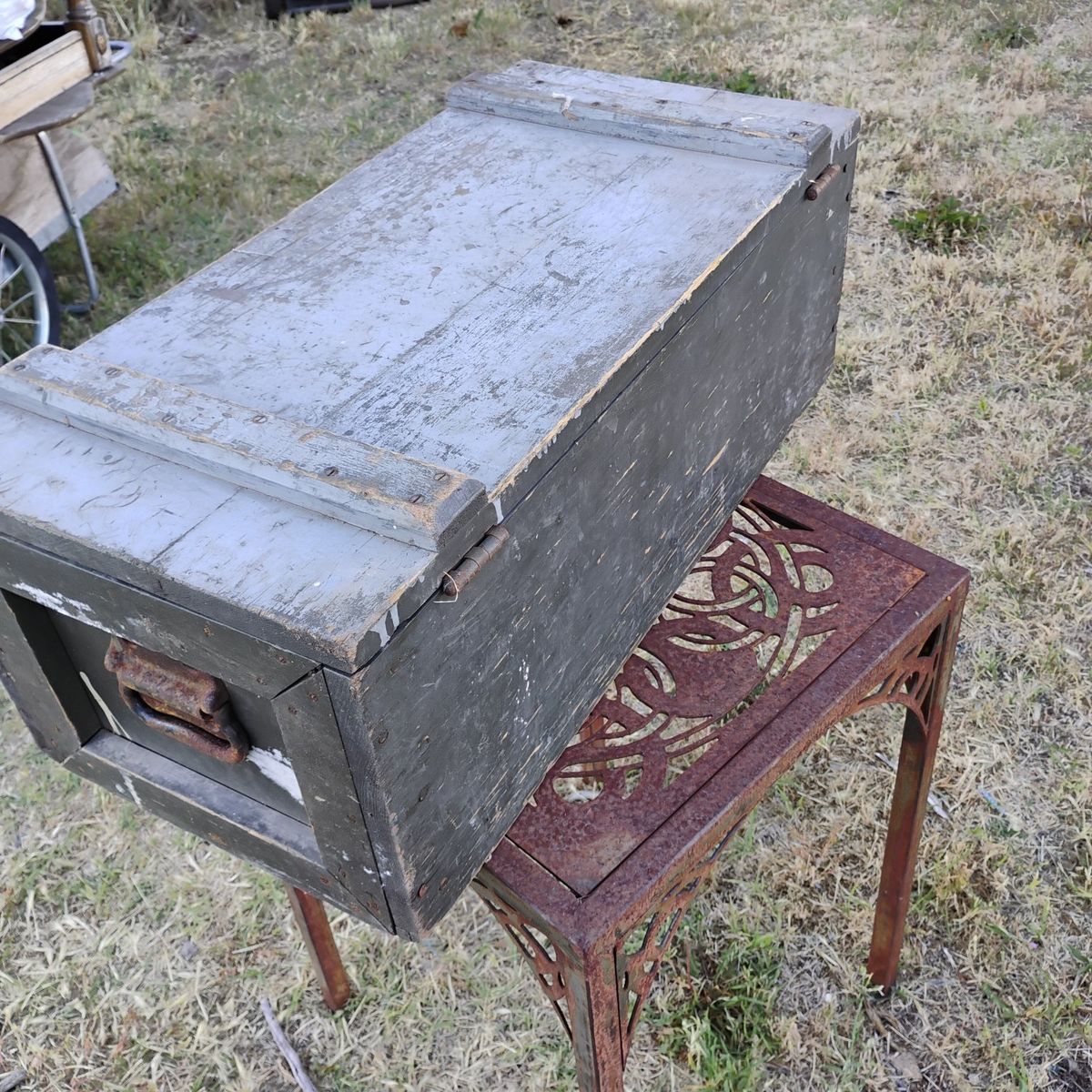 Military Ammo, Equipment Box Vtg. W/Metal Handles