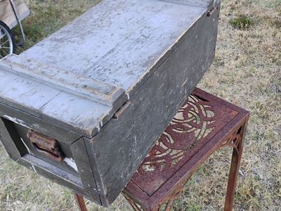 Military Ammo, Equipment Box Vtg. W/Metal Handles