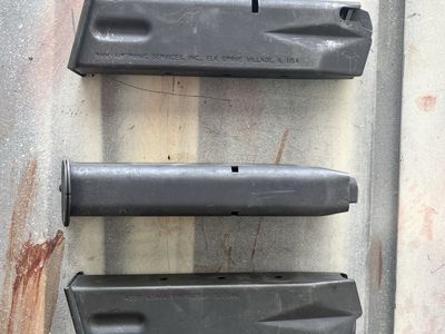 Three 9mm Beretta M9 / 92FS Magazines